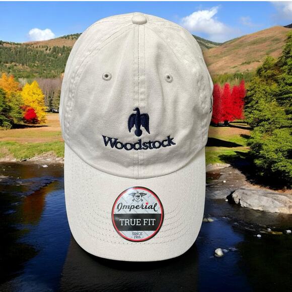 Imperial Woodstock VT Vermont Bird Logo 100% Cotton Embroidered Music Festival - Picture 1 of 12